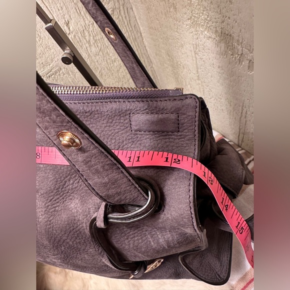 Henri Bendel Misty Gray Nubuck Handbag - Picture 11 of 15